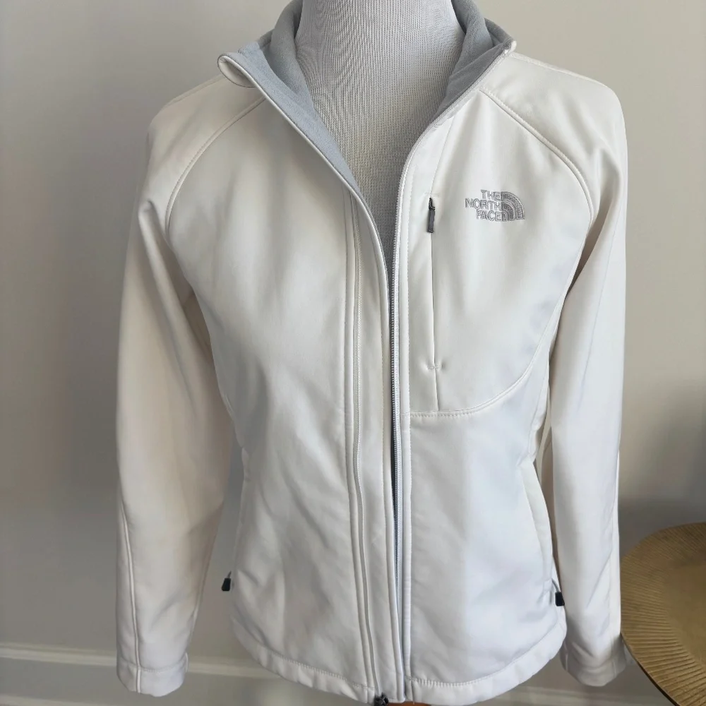 The North Face White Jacket Apex Bionic Zip-Up Small - Picture 2 of 7